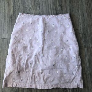 Brandy Melville Purple/flower mini skirt